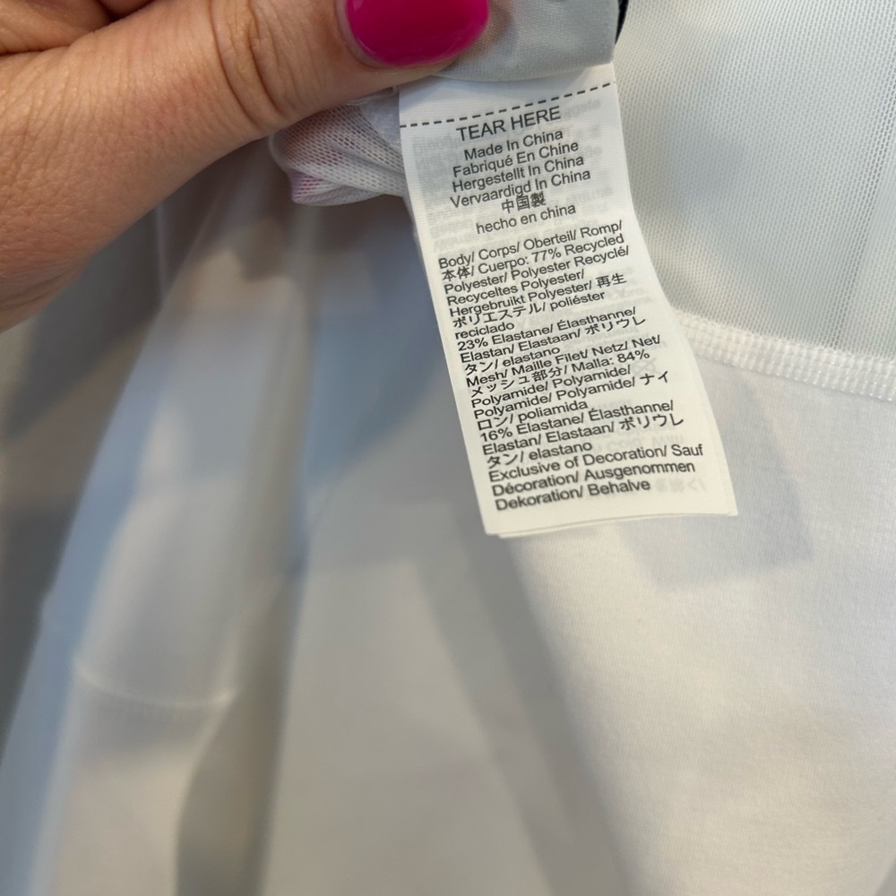 J.Crew White Active Tennis Dress Athletic Mini Sleeveless NWT Large - Picture 3 of 8